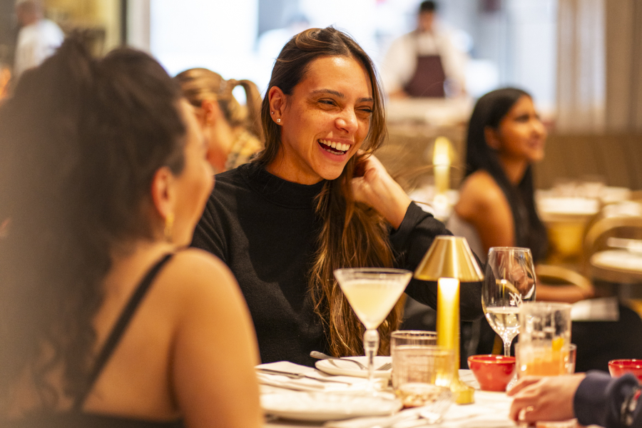 Guests enjoying drinks at Bistrot Bisou