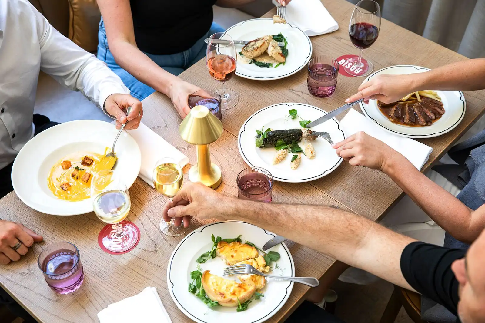 French bistro dishes at Bistrot Bisou Melbourne CBD